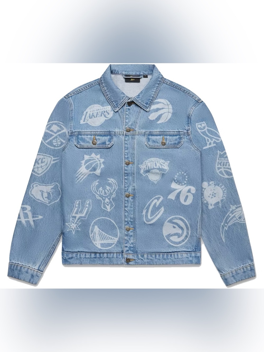 NWOT OVO x NBA Team Icons Denim Jacket